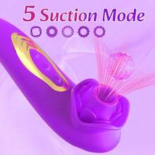 RUIJU Rose Sucking Vibrator Adult Product Sex Toy For Woman -Pulse Pure Sucker Clitoral Vibrator With 5 * 5 Suction, Clitoris Nipple Massager Sexual Toys For Women Female Couples Pleasure Vibrator For Women Sex Toy - 顏色8 - 查看 8