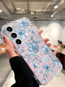 1 Piece Soft Phone Case With White Lily Flower And Butterfly, Compatible With Huawei Honor, , Galaxy A04e/12/A13/A14/A34/A50/A52/A53/A54/S21/S22/S23/S24/S25/S25Ultra, 6A/7A/8A, 12T/13T, International Version, Not Domestic Version, Spring Gift - 透明 8 - 查看 7
