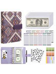 A5 Sticker Collection Organizer Binder Set, Large Capacity PU Leather Transparent Sticker Storage Album With Zipper, Double-Sided Storage, Suitable For Journals, Scrapbooks, Planners, Etc. - Multicolor - View 20