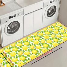 1pc, Home Decor, Lemon Pattern Printed Floor Mat, Diatomaceous Earth Kitchen Rug, Kitchen Mat, Floor Mat, Easy To Clean, Printed Rectangular, Suitable For Living Room, Bedroom, Hallway, Bathroom, Laundry Room - Polyester Carpet, Suitable For Indoor And Outdoor Home Decor - Multicolor - View 17