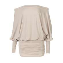 Vestido Bodycon Ajustado con Hombros Descubiertos y Diseño Fruncido, Estilo Sexy y Atractivo, Nueva Colección de Primavera para Mujer - Burdeos - Ver 7