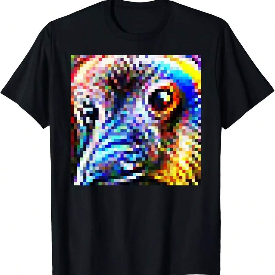 Adversarial Anti Facial Recognition Camouflage Invisibility T Shirt - 款式 - 查看 1