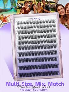 ELYCO 120簇輕量自然假睫毛 DIY免膠睫毛簇 無需膠水、無需卸妝液、可重複使用 D捲度 0.07mm厚度 10–16mm混長 輕盈自然逼真 溫和親膚不刺激 免膠睫毛設計 日常通勤假睫毛 - D - 查看 8