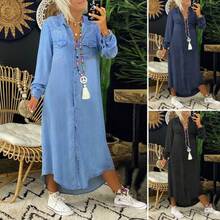 Women Maxi Dresses - Light Blue - View 4