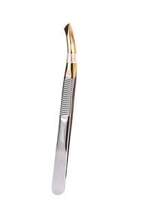 Stainless Steel Straight & Angled Eyebrow Tweezers, Facial Hair Removal Tweezers, Beauty Tools - Multicolor - View 13