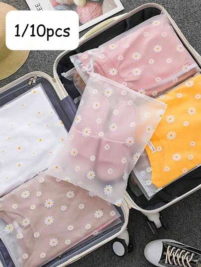 10pcs Assorted Size Transparent Frosted Resealable Bags - Reusable Plastic Ziplock Bags For DIY Craft Supplies, Clothing, T-Shirts, Shirts, Documents, Shoes, Cosmetics Packaging, Travel Storage, Hospital Items, Maternity Goods, Home Bedroom Organization, Space Saving Multi-Purpose Storage Pouches
