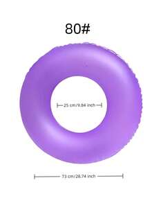 1pc Creative Design Matte Swim Ring, Summer Swimming Pool & Beach Floating Accessory, Party Use, Perfect Summer Gift, Swimming Pool Floating Lounger, Fun & Relaxation For Adult Vacation - Multicolor - View 21