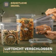 Airtight Storage Containers with Lids | 20-Piece Storage Container Set | For Muesli, Flour, and Sugar Storage | Practical Kitchen Storage Box for All Foods - Übersicht 8