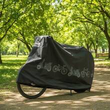 Capa Protetora Scooter Bicicleta Proteção Chuva Sol Uv - Preto - Visão 3