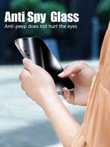 BOLLYMORE 3pcs Anti-Shock Tempered Glass Privacy Full Coverage Anti-Glare Anti-Scratch Anti-Fingerprint Screen Protector For Phone 17 16 15 14 13 12 11 Pro Max XR X XS Max Plus, Privacy Glass Compatible With Phone 17 Pro Max, Phone 16 Pro Max, Mother's Day Gift Birthday Celebration - 3pcs-privacy - View 5