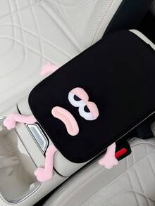Cute Funny Car Armrest Box Pad Creative Sausage Lips Car Armrest Pad Anti-Slip Central Armrest Box Cover Pad Interior Decoration - A - View 6