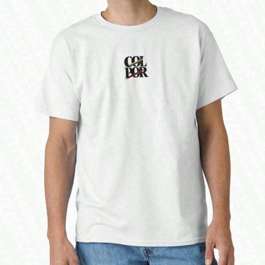 Classic Colombia World Cup 2026 Football Shirt - Unisex Vintage Urban Style, Cotton, Short Sleeve, Round Neck, Women's T-Shirts. Blouses. Casual Blouses For Ladies. - 白色 11 - 查看 1