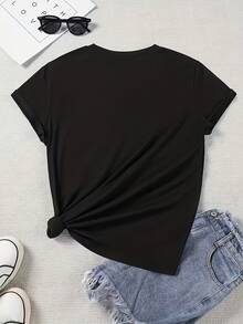 Women T-Shirts - Black - View 2
