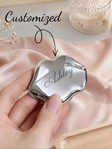 Personalized Portable Makeup Mirror, Customized Bridesmaid Gift, Engraved Pocket Mirror, Personalized Mirror, Customized Pocket Mirror, Customized Makeup Mirror, Portable Mirror, Mirror Gift, Bride Portable Mirror Wedding Favor - Multicolor - View 5