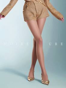 MOIRÉALLURE 1雙純色適合日常穿著基礎款女款褲襪 - 無色 - 查看 7