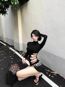 Women Tops - Black - View 3