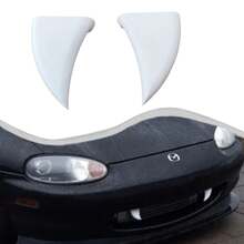 2-Piece Set Of Car Fangs, Monster Teeth Halloween Car Decoration, Funny Vampire Teeth Car Accessory, Can Be Attached To The Front Grille, Halloween Decoration, Christmas Decoration - White - View 4