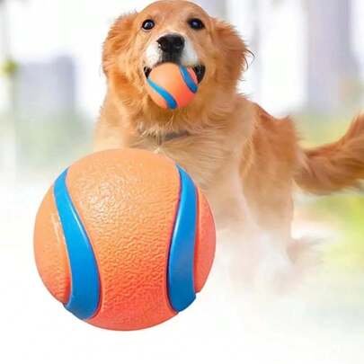 Bola de brinquedo para cão, bola de busca para cão, bola resistente para animais de estimação, brinquedo de mastigar para cachorros, bola saltitante elástica sólida, acessórios para animais de estimação para cães grandes, médios e pequenos