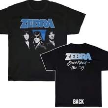 Zebra Band 1983 Breakout Tour T-Shirt Full Size S-5XL - Black - View 1