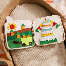 Bee Cloth Book - Embedded With Rich Patterns & Interesting Shapes, Baby Soothing Supplies, Helpful For Baby's Cognitive Development, Tear-Resistant Felt Book, 3D Toy Early Education Cloth Book For Babies - Multicolor - View 2