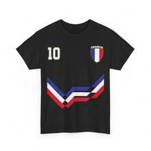 France Number 10 Soccer Jersey Style Shirt, French Flag Soccer Shirt Men Clothes Men's Men's Clothes T Shirt Men T Shirts For Men Summer Outfits Men Men's Summer Clothes Band T Shirts Mens Tshirts Holiday Outfits For Women Modest Summer Outfits Jersey Tops Women Resort In Style Women's Summer Clothing Tops Tops Summer Summer Outfits Tops For Women White Tops Party Top Father's Day Fathers Day Giftfestival - màu đen - Xem 6
