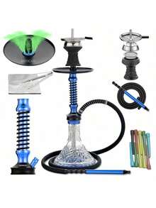 1組德國品質單管矽膠水煙筒，附鋁箔紙與一次性吸嘴，完整套裝 - 均碼 - 查看 3