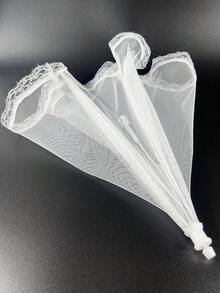 1件可折疊網狀食物蓋，遮陽傘造型食物防蠅帳網，可重複使用戶外野餐網，防蠅盤蓋，餐桌食物保護罩，廚房配件，戶外餐具，派對裝飾，園藝配件，廚房，鍋具保護罩，露營，花園 - 彩色 - 查看 7