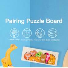 Wooden Children's Stereoscopic Puzzle Building Blocks, Parenting Toy, Educational Gifts For Boys & Girls - Multicolor - View 3