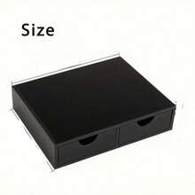 Caja de almacenamiento de cápsulas de café de madera, organizador de estante para cápsulas de café y hojas de té, soporte para cafetera, caja de almacenamiento con cajón debajo de la cafetera, puede contener hasta 30 cápsulas - Multicolor - Ver 3
