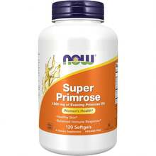 NOW Foods Super Primrose 1300 Mg With Naturally Occurring GLA (Gamma-Linolenic Acid), 120 Softgels - 120抽 - 查看 1