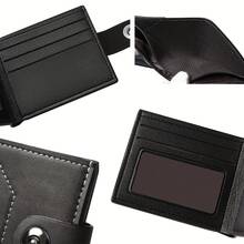 1 buah Dompet Unisex Kustom, Dompet Bisnis dengan Inisial Nama yang Dipersonalisasi, dengan Penutup Jepit, Banyak Slot Kartu, Tempat Kartu Kredit, Dompet Koin, Warna Hitam, Cokelat Tua, Cokelat Muda (Opsional) - MultiWarna - View 7