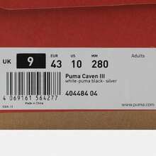 Puma Caven男女通用休闲低帮运动鞋 40448404 - 黑與白 - 查看 7
