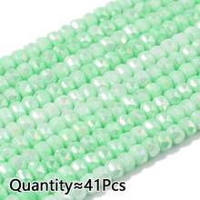 Aproximadamente 41 piezas de cuentas de vidrio rondelle de 6mm de colores variados, materiales para hacer joyas DIY para collares, pulseras, aretes - Cuentas de porcelana teñidas con agua con forma de coche para hacer tú mismo - Ver 14