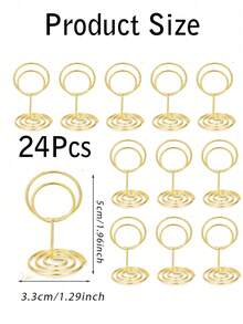24/31/62pcs Wedding Table Numbers 1-30 With Header Cards, Black And Gold Cards And Holders, For Weddings, Graduations, Baby Showers, Birthdays And Other Occasions, Gold Table Number Set - View 11