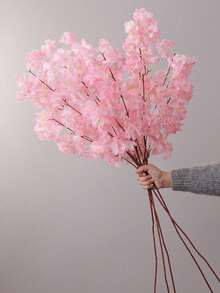 1/3件 100cm 人造絲綢櫻花枝，背景牆裝飾，室內庭院，婚禮派對裝飾，桌面中心裝飾，辦公室，露台裝飾，母親節禮物，房間裝飾，臥室，仙女花園，院子與花園，門廊裝飾 - 彩色 - 查看 6