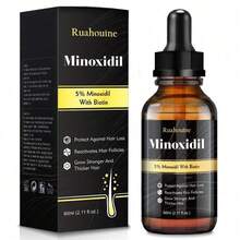 Ruahouine Hair  Treatment For Thicker Longer, 5% Minoxidil Biotin Hair Serum Oil For Men And Women, Prevents Hair Loss And Thinning, 2.11 Fl.Oz - default - View 8