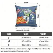 Vỏ gối trang trí hình Buzz Lightyear của Disney Pixar, họa tiết chiến binh không gian cổ điển, vỏ gối mềm mại cho ghế sofa phòng khách. - Màu sắc - Xem 5