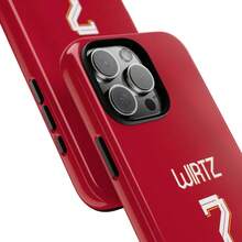 Étui de téléphone Wirtz # 7 | Étui de football style Liverpool, Couvercle - 1 image couleur - Voir 2