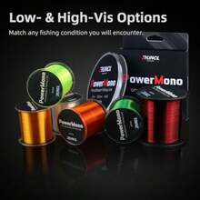 PowerMono Fishing Line, Ice Monofilament Fishing Line 300/500/1000Yds - Ultimate Gth, Shock Absorber, Suspend In Water, Knot Friendly 3-35LB, Low And High-Vis Available, Gift Decoration - Clear - View 8
