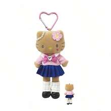 1 pieza Lindo peluche de Hello Kitty de piernas largas de Sanrio, muñeca decorativa con clip en forma de corazón para bolso/teléfono, disponible en varios colores, regalo festivo - Multicolor - Ver 6