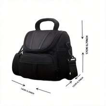 [Funda para cámara digital] Bolso de hombro para SLR - Impermeable y ligero para cruzar el Body para D40/DSLR, accesorios esenciales para fotografía de viaje (gran capacidad) - Gris - Ver 3