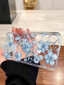 1 Piece Soft Phone Case With White Lily Flower And Butterfly, Compatible With Huawei Honor, , Galaxy A04e/12/A13/A14/A34/A50/A52/A53/A54/S21/S22/S23/S24/S25/S25Ultra, 6A/7A/8A, 12T/13T, International Version, Not Domestic Version, Spring Gift - 透明 8 - 查看 3