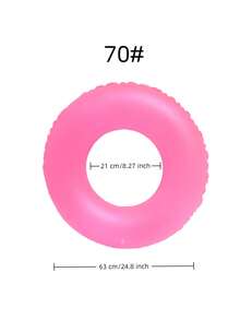 1pc Creative Design Matte Swim Ring, Summer Swimming Pool & Beach Floating Accessory, Party Use, Perfect Summer Gift, Swimming Pool Floating Lounger, Fun & Relaxation For Adult Vacation - Multicolor - View 11