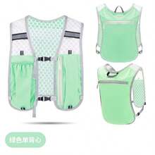 Nueva mochila funcional de chaleco deportivo para exteriores, mochila deportiva multifuncional con forma de V, transpirable, para ciclismo, correr, con portabotellas de agua y bolsillo para teléfono - Multicolor - Ver 10