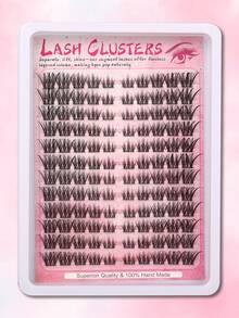 Himirell 120pcs C Curl Natural Lash Clusters, Soft Short Individual Lash Clusters For Eyelash Extensions, DIY Lash Clusters To Create Natural Makeup Look, Easy For Newbies, Reusable, Suitable For Daily Makeup - C - View 5