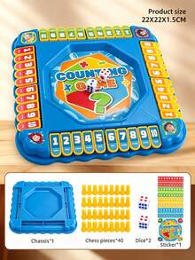 A Mathematical Counting Board Game With Dice, An Educational Card-Flipping Math Game Suitable For Children, A Learning Toy That Includes Addition, Subtraction, Multiplication, And Division, An Interactive Tabletop Calculation Game, Suitable For Family Nights For Boys And Girls In Kindergartens And Primary Schools. - Multicolor - View 13