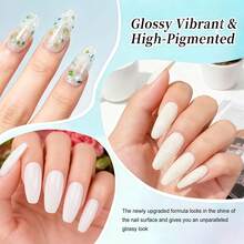 Set de 4 piezas de extensión de uñas de gel de polímero, kit de gel de modelado rápido, diseño de uñas UV LED sin olor, fortalecimiento de uñas brillante y duradero, incluye herramientas sencillas para uñas en casa - Multicolor - Ver 2