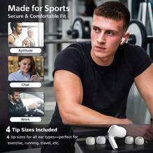 Travel Friendly True Wireless Earphones Bluetooth Headphones HiFi Sound Stable Connection Built In Mic Pocket Size Charging Case Lightweight Compact Stylish Minimalist Ins Style  Elegant Best Seller Premium Gift Set Luxury Gift Box Ideal Gift For Her Him Birthday Anniversary Valentine Christmas Graduation For Women Men - mặc định - Xem 7