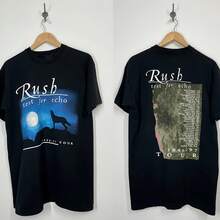 Vintage Styles Rush Test For Echo 1996 - 1997 Tour Concert T-Shirt - 黑色 - 查看 1