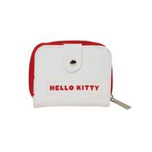 Hello Kitty Safta | Geldbörse  11 x 9,5 x 2 cm (0,2 Liter), Schulgeldbörse für Kinder und Jugendliche, Klappe mit Magnet für Scheine und Karten, Geldbörse mit Reißverschluss, kompaktes weißes und rotes Design - Verschiedenfarbig - Übersicht 3